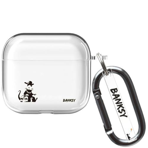 ONLYOU Airpods4 �p �P�[�X ���킢�� ������� �؍� TPU �\�t�g�P�[�X �o���N�V�[ Banksy �M�����O�X�^�[���b�g Gangsta Rat ���� �V���v�� ���f�B�[�X �����Y �G�A�|�b�h �G�A�|�b�Y �C���z���J�o�[ �C���z���P�[�X 