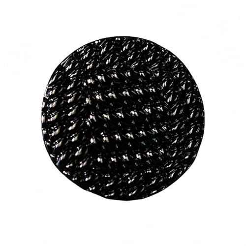 5pcs Vintage Woven Metal Black Gold Decorative Sewing Buttons for