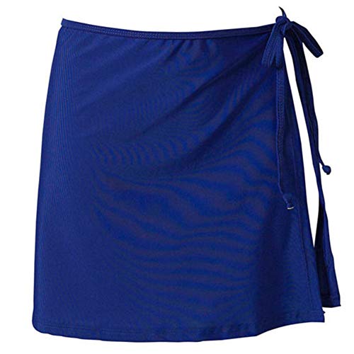 Woopower Falda de Bikini con Falda de Cintura Alta para Mujer, Azul (Zafiro), Medium