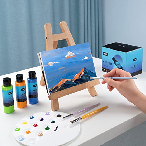 Himi Acrylic Paints Set 24 Colours 60Ml, 0.2 Us Fl Oz Craft Paint, Non Toxic Acrylic Paint ，No Fading Rich Pigment For Artist ，Perfect For Canvas, Wood, Fabric, Cardboard, Paper, And Crafts #TOP2