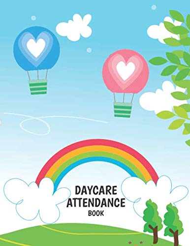 Daycare Attendance: Sign In And Out Childcare Record Book