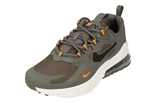 Nike Air Max 270 React GS Running Trainers CZ4197 Sneakers Shoes (UK 3.5 us 4Y EU 36, Iron Grey Black Total Orange 001)