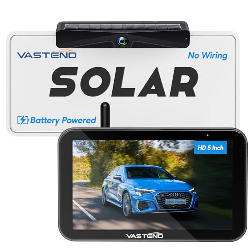 Auto-VOX Solar 3A Plus Foxpark Kabellose Rückfahrkamera W11 – 1080P HD, Nachtsicht, IP69K Wasserdicht, Für Auto, SUV & Wohnwagen Rückfahrkamera Funk