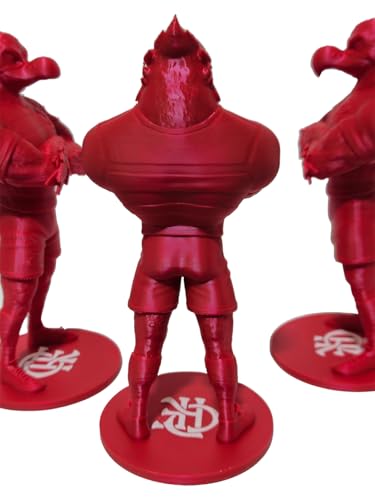 Mascote Flamengo Urubu 3D Com Base Simbolo