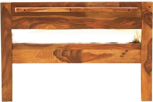 Image of CRAFT D ARTS Sheesham Wood Single Size Bed Without Storage | Wooden Single Bed | Space Saving Low Floor /Lying /Rise /Level /Profile Cot Bed for Bedroom, Natural Finish