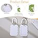 2 Pcs Aylic Photocard Holder with Metal Keyring 3 Inch ID Badge Holder Hard Badge Holders Bus Credit ID Bank Card Holders for Nurse Doctor Teacher