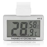 Thermomètre numérique pour réfrigérateur, thermomètre hygromètre digital avec crochet pour la maison, restaurants et cafés, -10 à 50 ℃