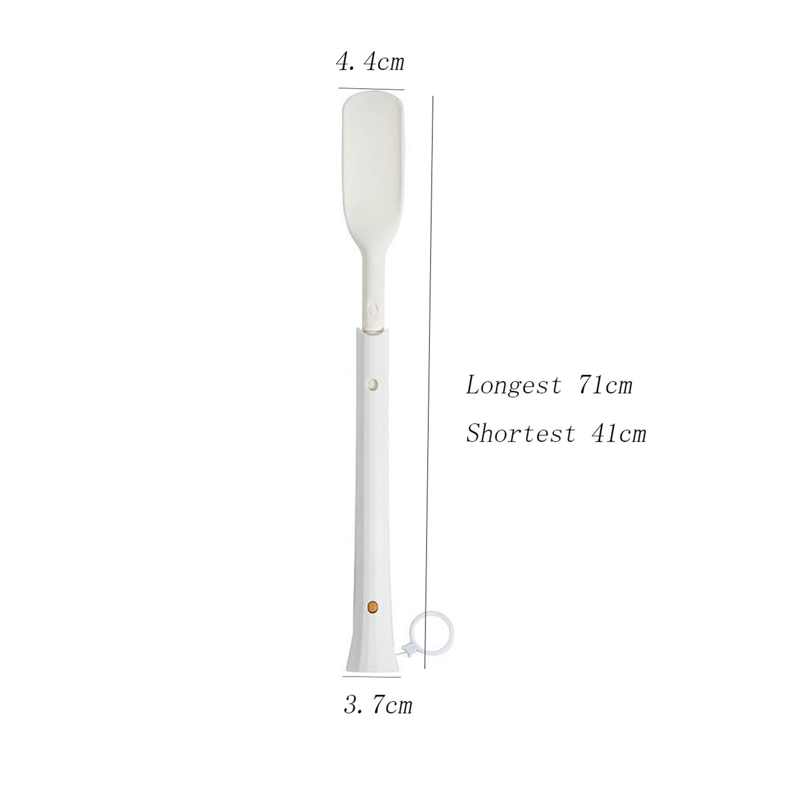 Calzador de plástico, calzador de mango largo, calzador telescópico de longitud ngitud ajustable, calzador con cuchara, útil y perezoso para levantar zapatos, calzador para hombres y mujeres