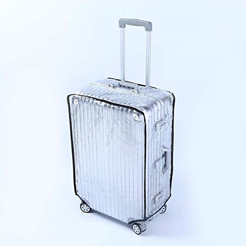 Clear Suitcase Cover PVC Protectors 20/24/28 Inch Luggage Cover for Wheeled Suitcase (28''(18.9''L x 12.6''W x 26.4''H))4