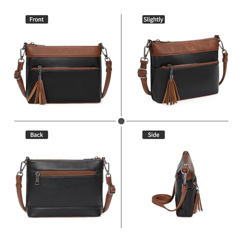Image of GOIACII Crossbody Bags for Women Travel Purses Leather Handbags Medium Shoulder Bag with Adjustable Strap