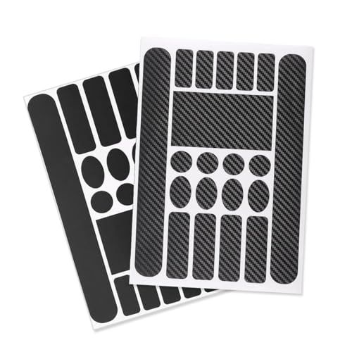 GLPRKOW Protection Cadre Vélo - 1 Pièce Carbone + 1 Pièce Matt Noir