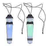 Excelente durabilidad: la linterna del casco tiene dos modos de funcionamiento, incluyendo el modo de luz normal y el modo intermitente, y la luz del casco cuenta con la batería CR2030 integrada, lo que hace que funcione durante aproximadamente 100 horas.