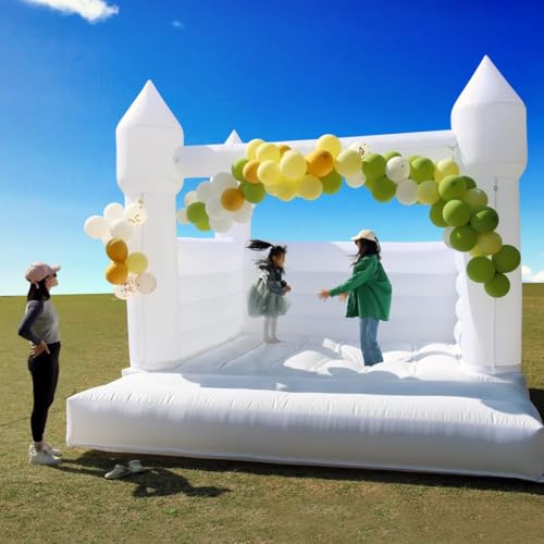 WantZoo 13.5FT White Bounce House