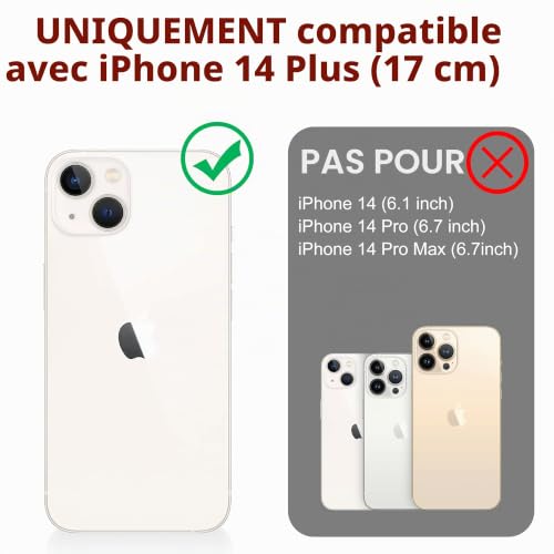 Coque incassable iPhone 14 Plus étanche anti-rayure intégrale bleu - 2