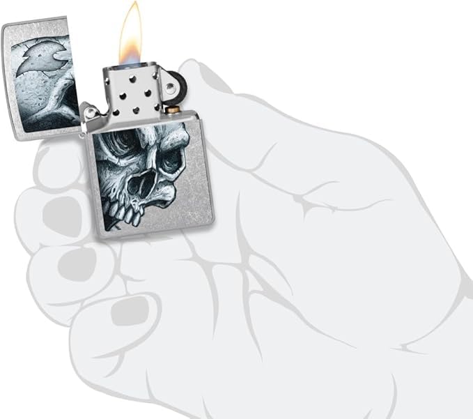 Zippo Encendedor Personalizado con Grabado y Diseño Calavera miniatura 6