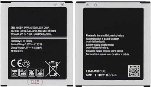 AMTRADE Batteria Compatibile con Samsung Galaxy J1 J100 SM-J100H EB-BJ100CBE 1850MAH