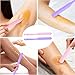 Clofiak 4PCS Silicone Wax Stick, Reusable Non Stick Waxing Applicator, Hair Removal Waxing Spatulas, Popsicle Sticks for Beauty Cosmetics Home Salon Body Use