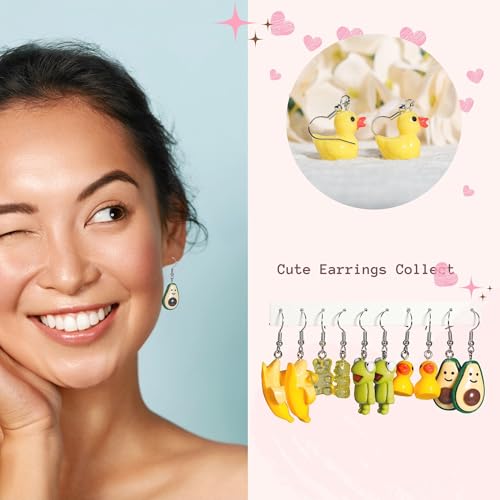Fun and Cute Earrings for Women - 30 Pairs of Weird, Animal, Food, and Aesthetic Jewelry4