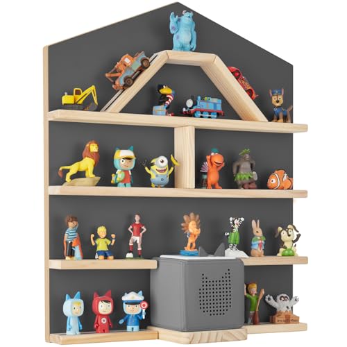 TecTake® Etagere Murale Magnétique pour 50 Figurines à Histoire & Boîte à Histoire, Étagère...