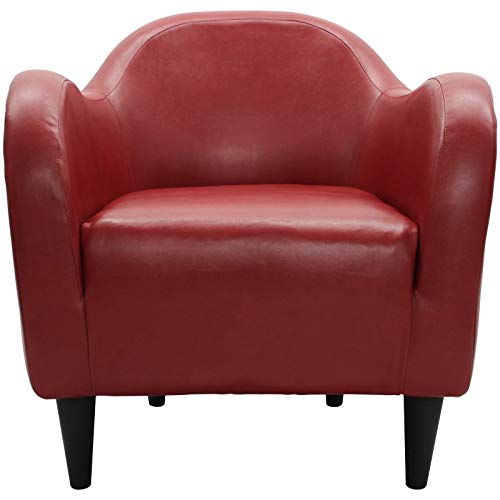 Image of Lakdi The Furniture Co. Modern Home & Living Room Lounge Chair Furniture |Upholstered in Leatherette | Internal Structure Made in Solid Wood |- (151851281)