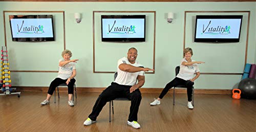 Vitality 4 Life With Curtis Adams SIMPLY SEATED Is An Invigorating Total Body Chair Workout. Warm Up, Aerobic Endurance, Strengthening, Stretching. You Will Love This Chair Exercise For Seniors Dvds thumb #3