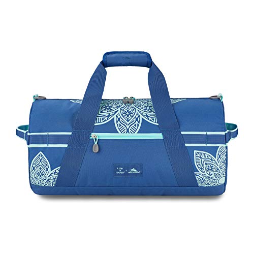 High Sierra Life Is Good Mandala Cargo Duffel Bag, Vintage Blue/Bermuda Blue