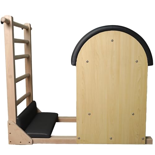 Maple Wood Ladder Barrel Pilates Reformer with PU Material, Full Body Workout