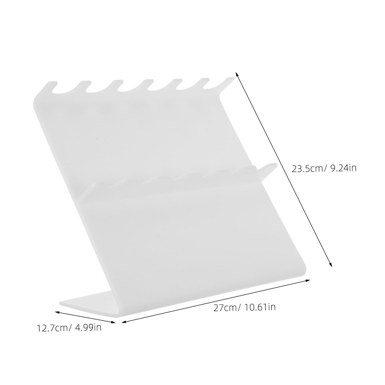 PRETYZOOM Plastic Tube Holder Stand Test Tube Display Rack Pipette Stand Laboratory Pipette Holder White
