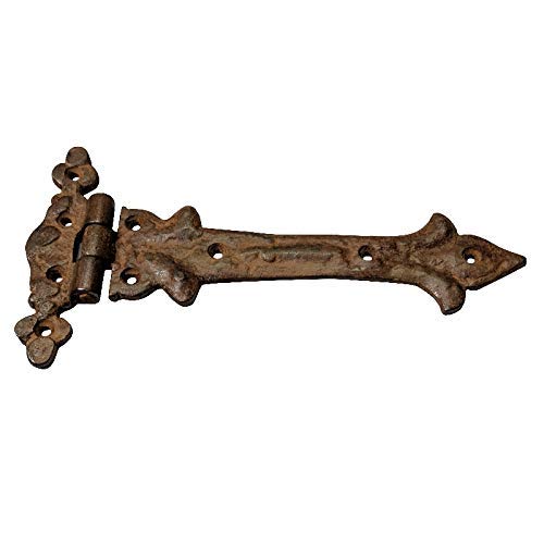 Image of Adonai Hardware Adonijah Cast Iron Tee Hinge (Rust Living Finish) - Supplied as 2 Pieces per Pack