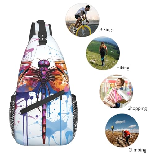 Mochila cruzada urbana negra para mujer y hombre miniatura 5
