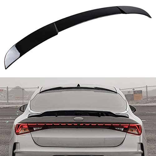 M Style High Kick KDM Gloss Black Rear Glass Window Roof Spoiler Wing Compatible with 2021-2023 Kia K5 LX LXS GT EX All Models