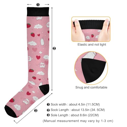 Image of Pigsaly Ceramic Mugs Coffee Cups Womens Knee High Socks Love Compression Socks Athletic Tube Sock Outdoor Sport Socks