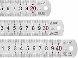 Amazon.co.jp: uxcell 直定規セット 20 cm x 26 mm & 30 cm x 26