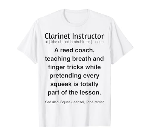 Instructor de clarinete divertido Camiseta