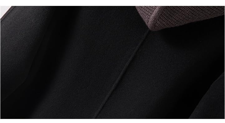 Generico Trench In Lana Da Uomo, Morbido E Caldo, Giacca Monopetto Con Cappuccio, Cappotto In Lana Con Tasche, Spesso, Lungo, Casual Da Lavoro, Elegante, Vestibilità Aderente, Soprabito Invernale