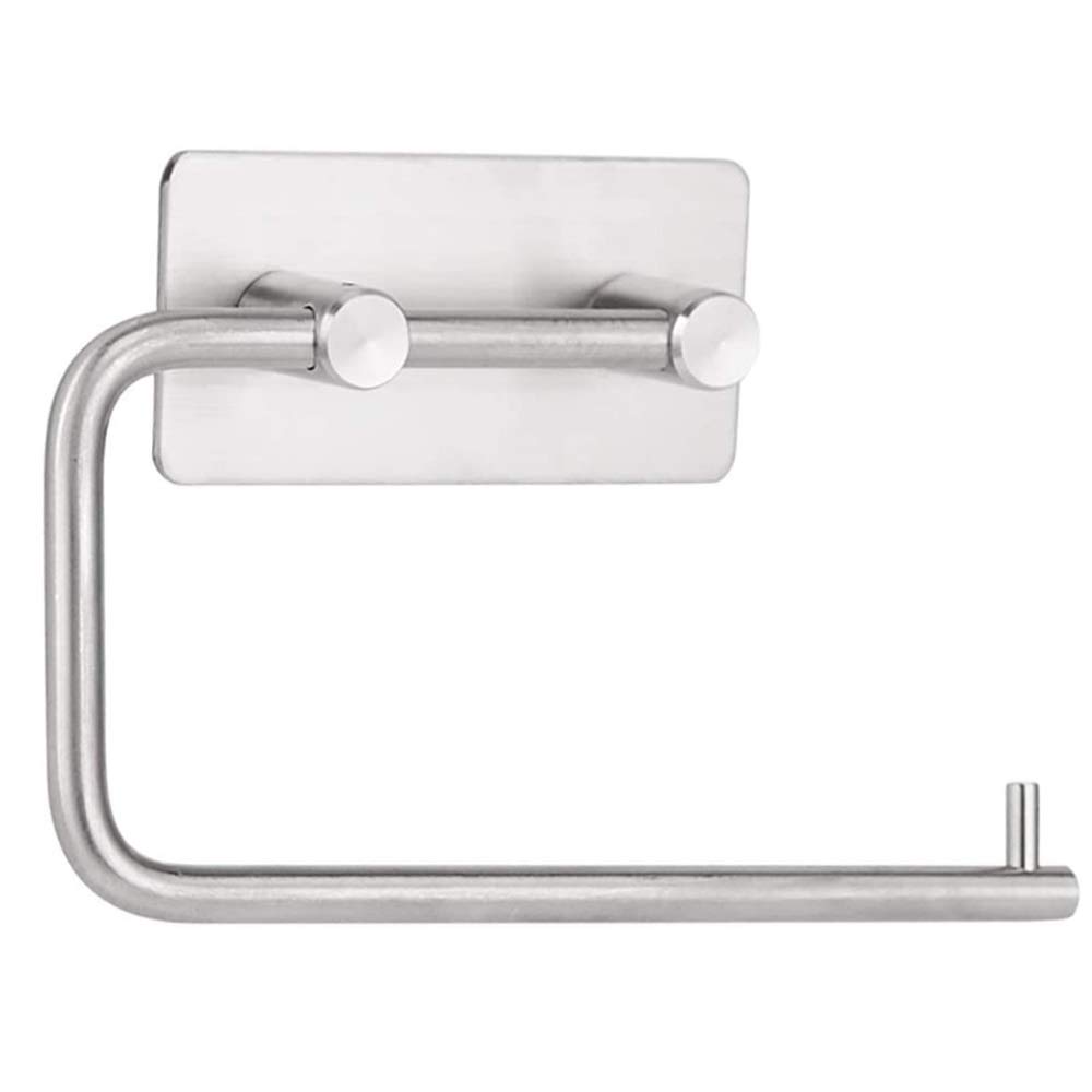 NEECS Montaggio a Parete Portarotolo di Carta igienica per Bagno Cucina Gancio a Parete in Acciaio Inossidabile Portasciugamani Portarotolo per Bagno Appendiabiti a Ventosa