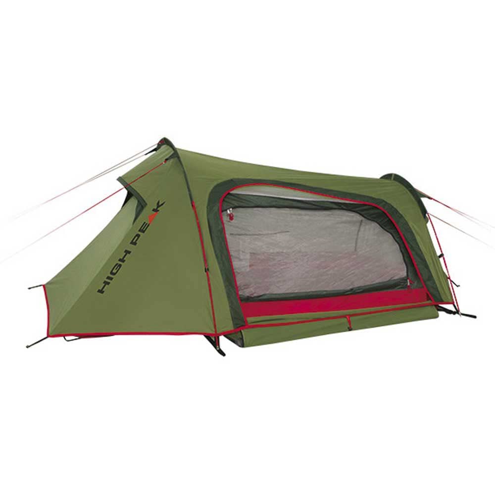 High Peak Unisex Sparrow Namiot Kempingowy, Zielony/Czerwony, L