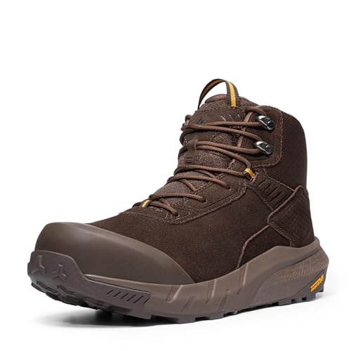 Image of NORTIV 8 Composite Toe Boots for Men - Waterproof Lightweight Non-Slip ASTM F2412-24 & ASTM F2913-24 Safety Work Boots for Warehouse & Construction, VaporGuard-Nano