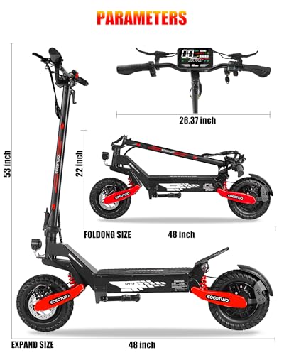 Image of Electric Scooter Adults, Up to 31MPH,11 inch Off-Road Tires, 20 /45 Mile Range | 1200W /2400W,31MPH /40MPH, Fast E-Scooter,Heavy Duty, Full Suspension,Commuting