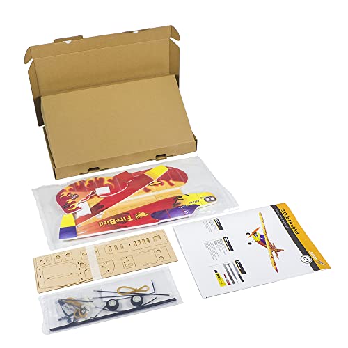 Avión RC J3 Fire-Bird de 600 mm en espuma PP para montar por adultos 6