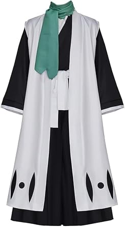 MelangCos Mens Hirako Shinji Cosplay Costume Toshiro Hitsugaya Uniform Halloween Outfit