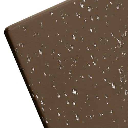 Coussin de banc balancelle imperméable lavable marron 130x45 - 3
