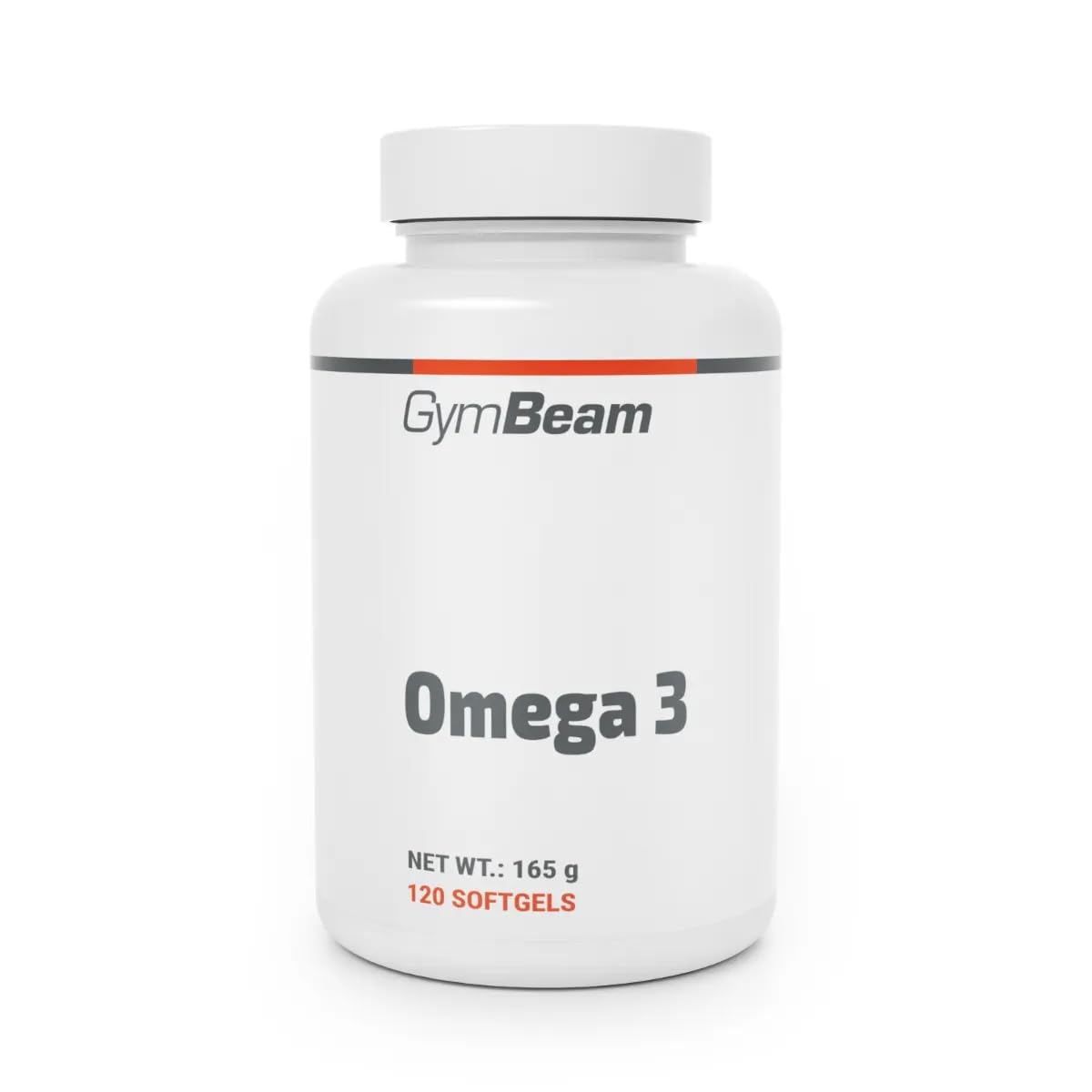 GymBeam Omega 3 Kapseln - 2000 mg pro Tagesdosis, Hochdosiert mit 18% EPA und 12% DHA, Omega-3-Fischöl-Tabletten angereichert mit Vitamin E, unterstützen Immunsystem (120 caps)