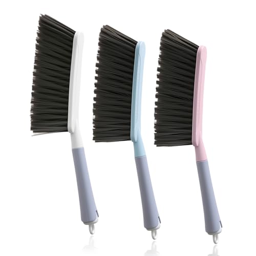 3 PCS Soft Bristle Hand Brush Soft Cleaning Brushes Portable Hand Brushes With Handles for Household Cleaning and Dusting Brickwork Office Use