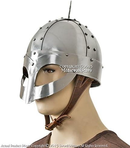 Brand Gjermundbu Viking Helmet with Leather Liner LARP Medieval Renaissance Costume