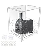 小型池ポンプカバー、魚用水タンク保護ケース、屋外池フィルター、水フィルターポンプ、屋外池、庭、プール、魚飼育用のアクリル保護カバー(4.3インチ×3.5インチ×5.1インチ)。