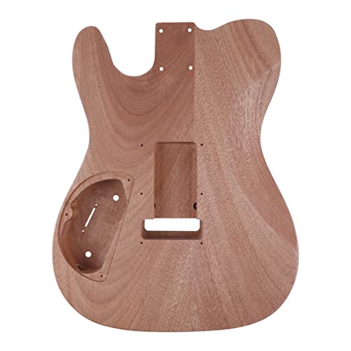 Image of Leo Jaymz DIY TL Style Electric Guitar Kits Roasted Maple Neck and Maple Fingerboard - Mahogany Body and Frameless Pickups - 2 point tremolo bridge - Pluggable wires