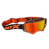 ► Die ATOM FURY Crossbrille von TWO-X für Motocross, Enduro oder Downhill mit flachem Nasenschutz extra großem Sichtfeld und verspiegeltem Glas.
