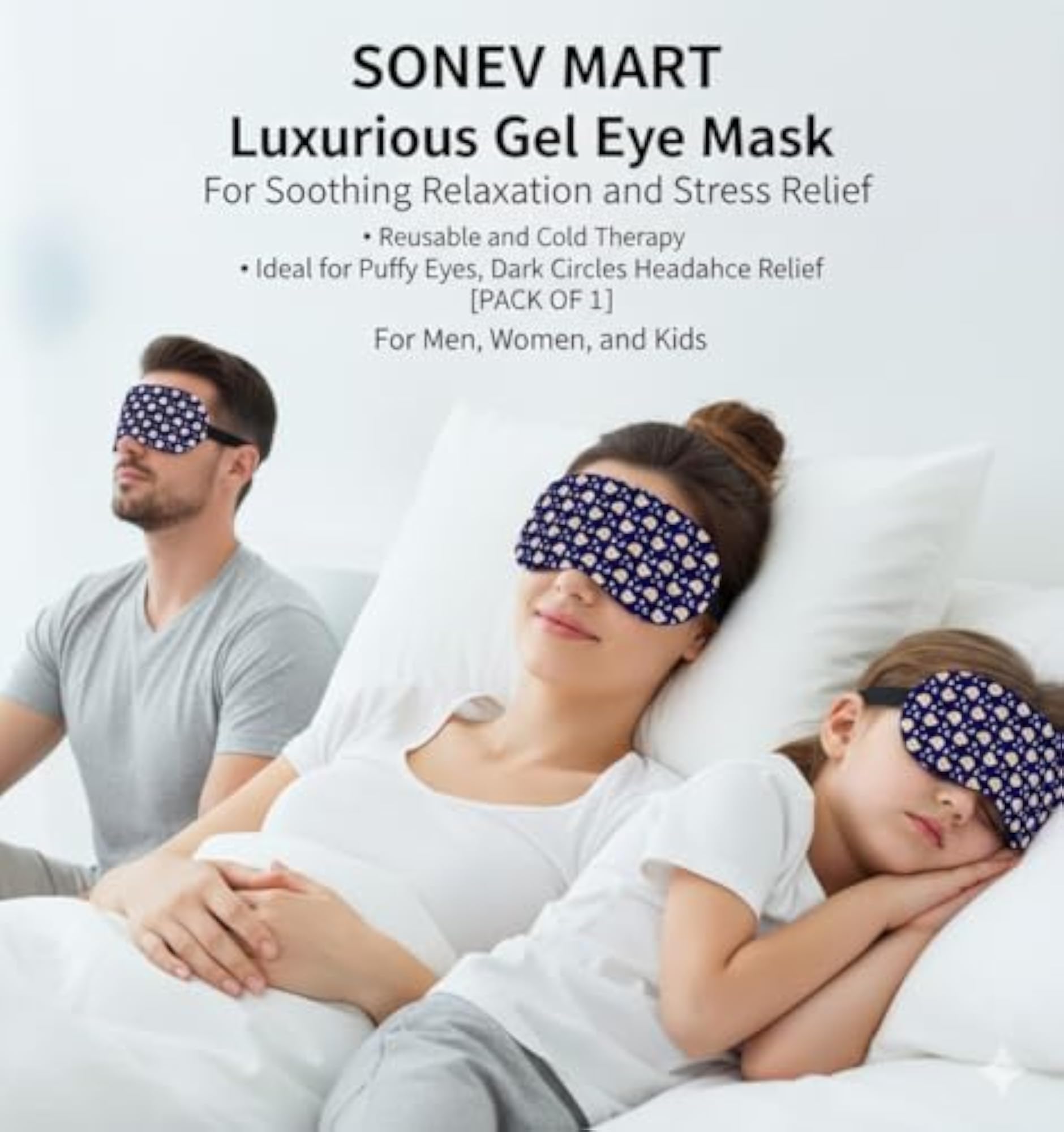 Cotton Sleep Eye Mask, Comfortable Night Blindfold