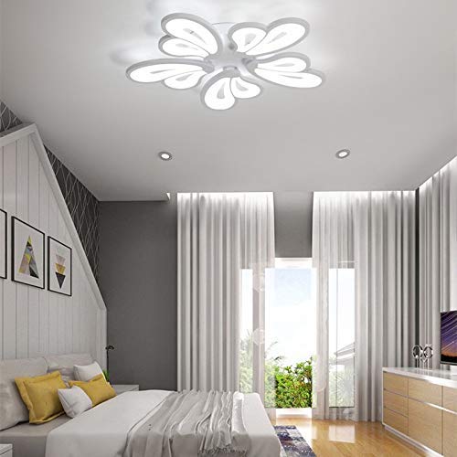 Plafonnier LED acrylique 36W CLSDRZC à 5 têtes et 700mm pour salon